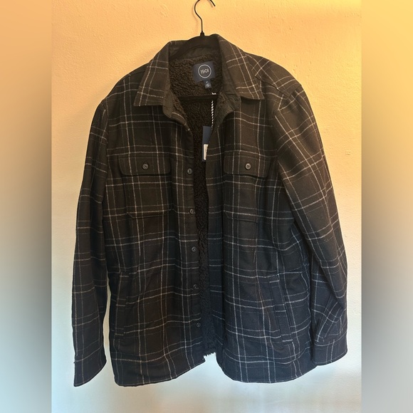 1901 Sherpa-Lined Plaid Shirt Jacket – Men’s XL (NWT) - Picture 1 of 5